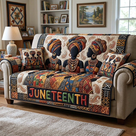 Melanin Legacy Quilted Sofa Cover GFTOTP18329