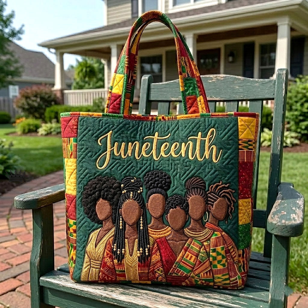 Melanin Legacy Quilted Tote Bag GFTOTP18332