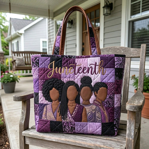 Melanin Legacy Quilted Tote Bag GFTOTP18336