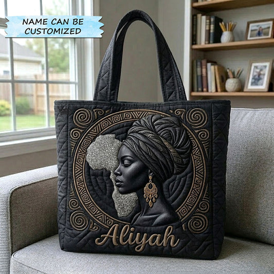 Melanin Legacy Quilted Tote Bag QTCUZ GFTOTP18354