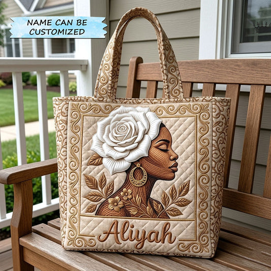Melanin Legacy Quilted Tote Bag QTCUZ GFTOTP18356
