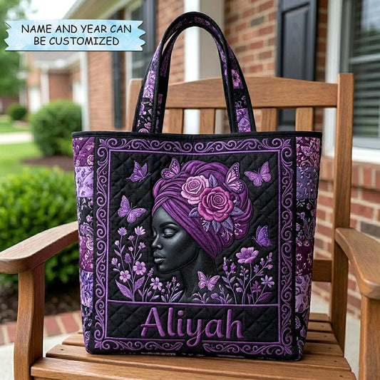 Melanin Legacy Quilted Tote Bag QTCUZ GFTOTP18357
