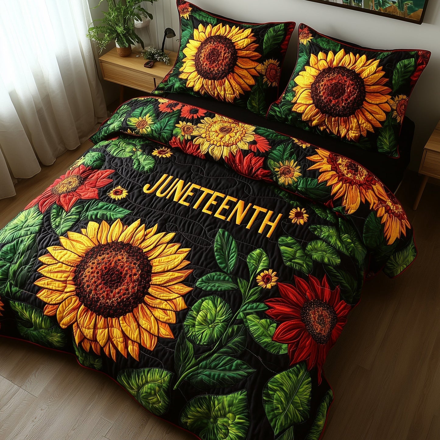 Juneteenth 3-Piece Quilted Bedding Set GFTOTP7230