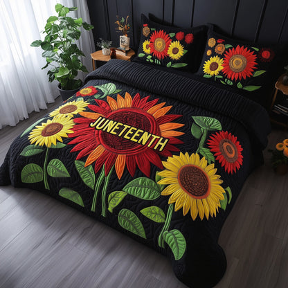 Juneteenth 3-Piece Quilted Bedding Set GFTOTP7231