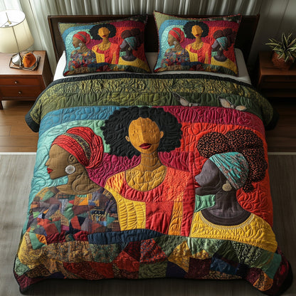 Juneteenth 3-Piece Quilted Bedding Set GFTOTP7736