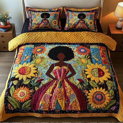 Juneteenth 3-Piece Quilted Bedding Set GFTOTP7934