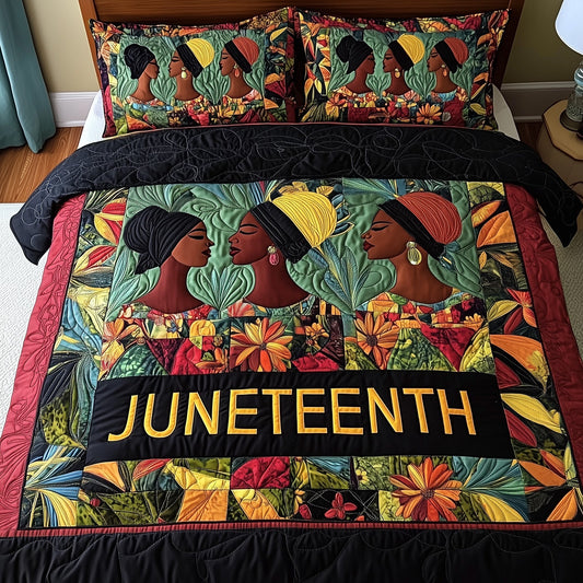 Juneteenth 3-Piece Quilted Bedding Set GFTOTP7936