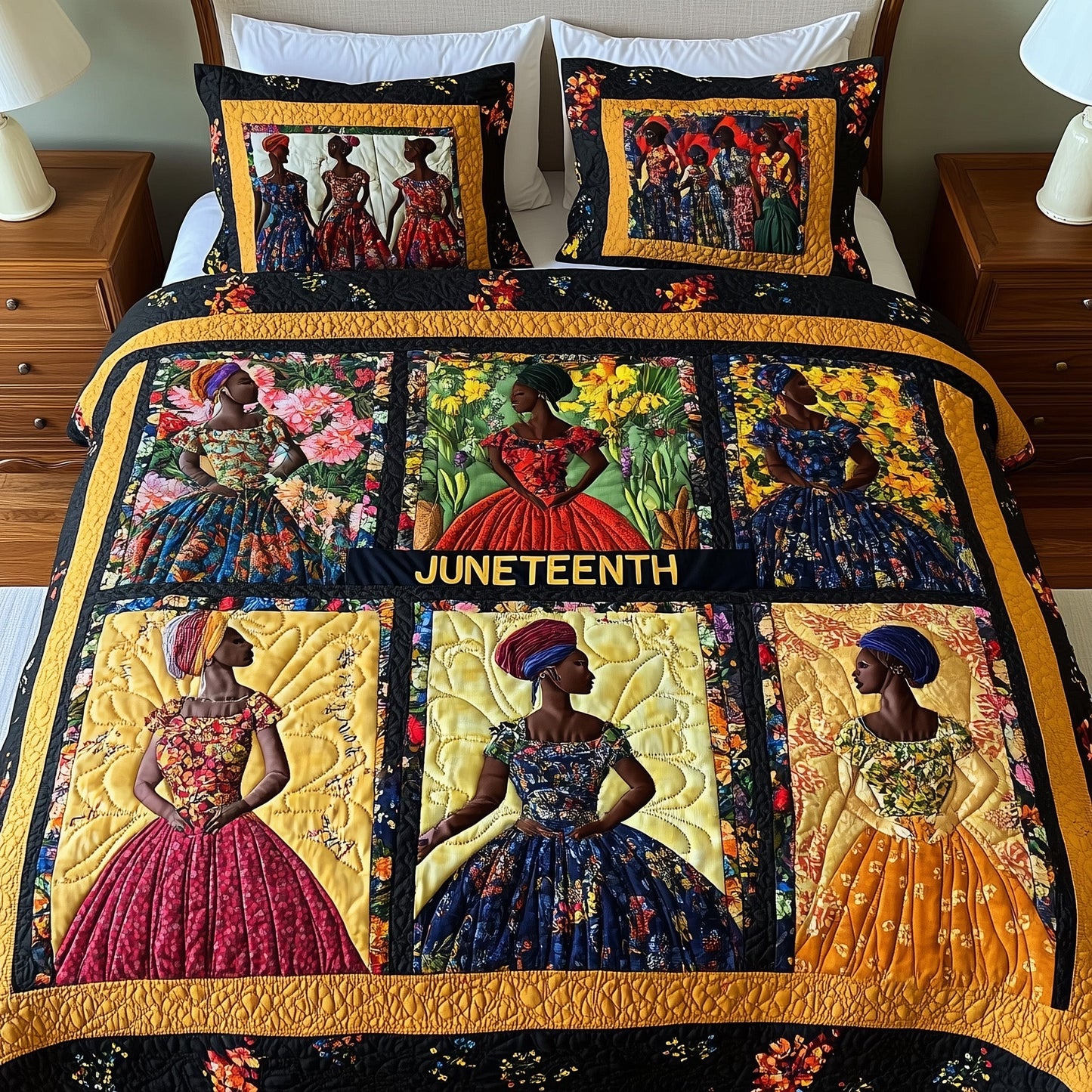 Juneteenth 3-Piece Quilted Bedding Set GFTOTP7937