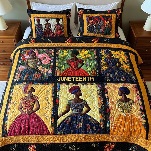 Juneteenth 3-Piece Quilted Bedding Set GFTOTP7937