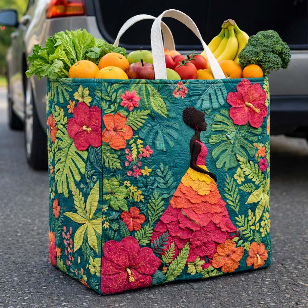 Melanin Queen Quilted Shopping Bag GFTOYC3114