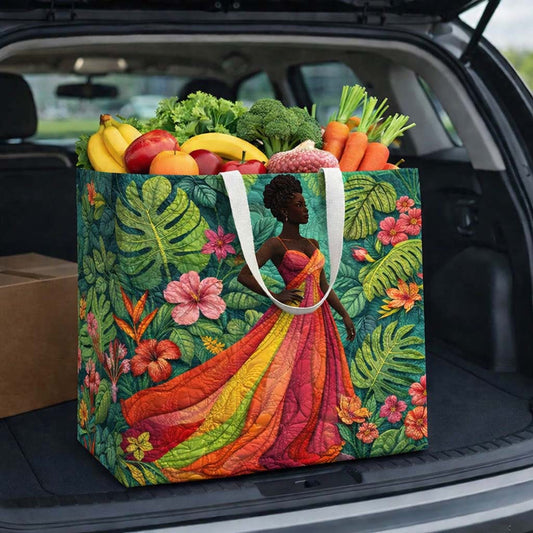Melanin Queen Quilted Shopping Bag GFTOYC3115