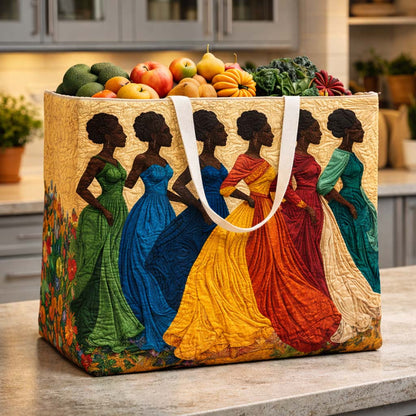 Melanin Queen Quilted Shopping Bag GFTOYC3116