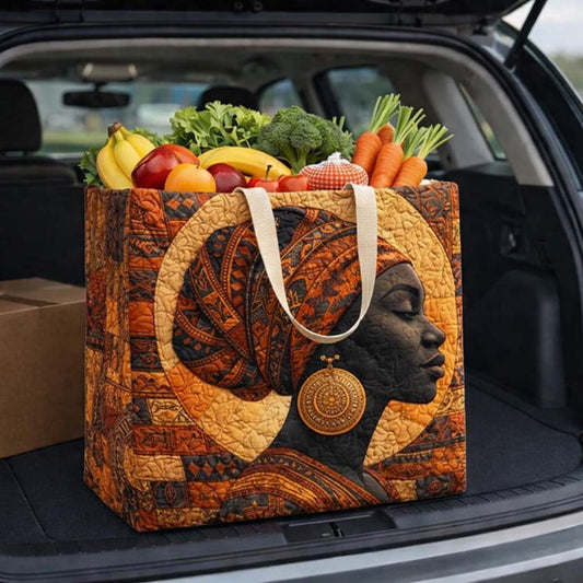 Melanin Queen Quilted Shopping Bag GFTOYC3119