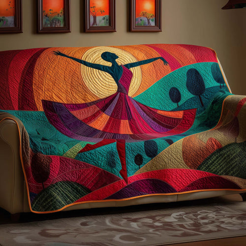 Golden Melanin Quilted Sofa Cover GFTOYC3386