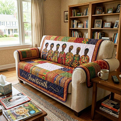 Pride Juneteenth Quilted Sofa Cover GFTOQM4317