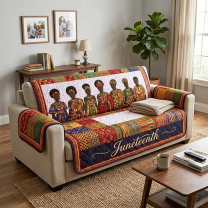 Pride Juneteenth Quilted Sofa Cover GFTOQM4317