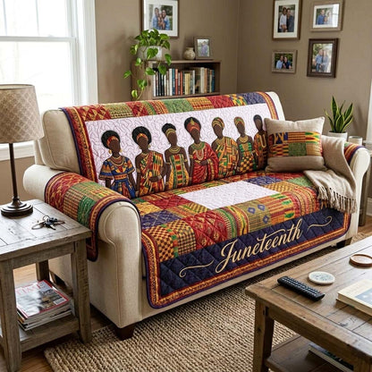 Pride Juneteenth Quilted Sofa Cover GFTOQM4317
