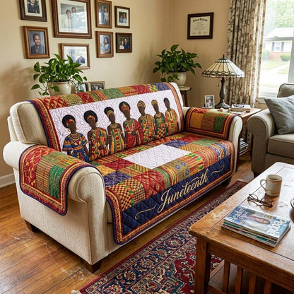 Pride Juneteenth Quilted Sofa Cover GFTOQM4317