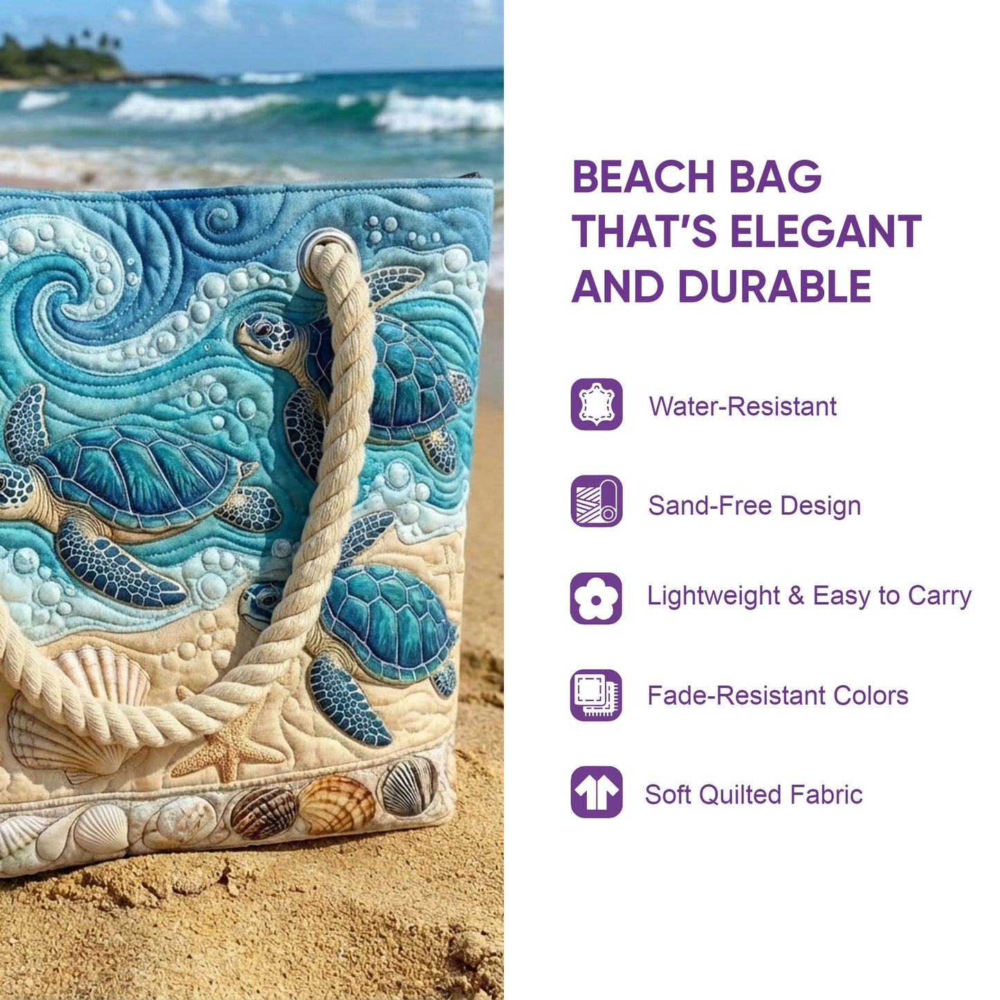 Melanin Queens Quilted Beach Bag GFTOTG3047