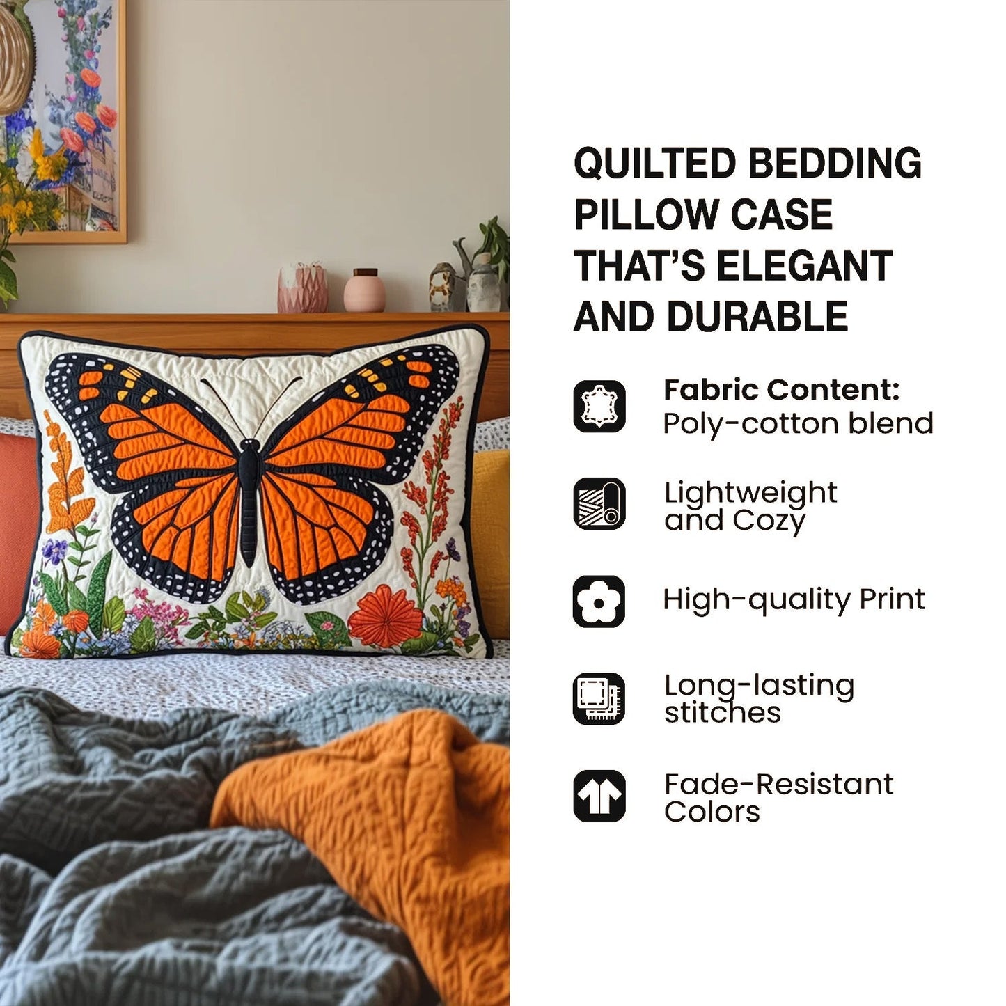 Pride Juneteenth Quilted Pillow Case GFTOQM4493