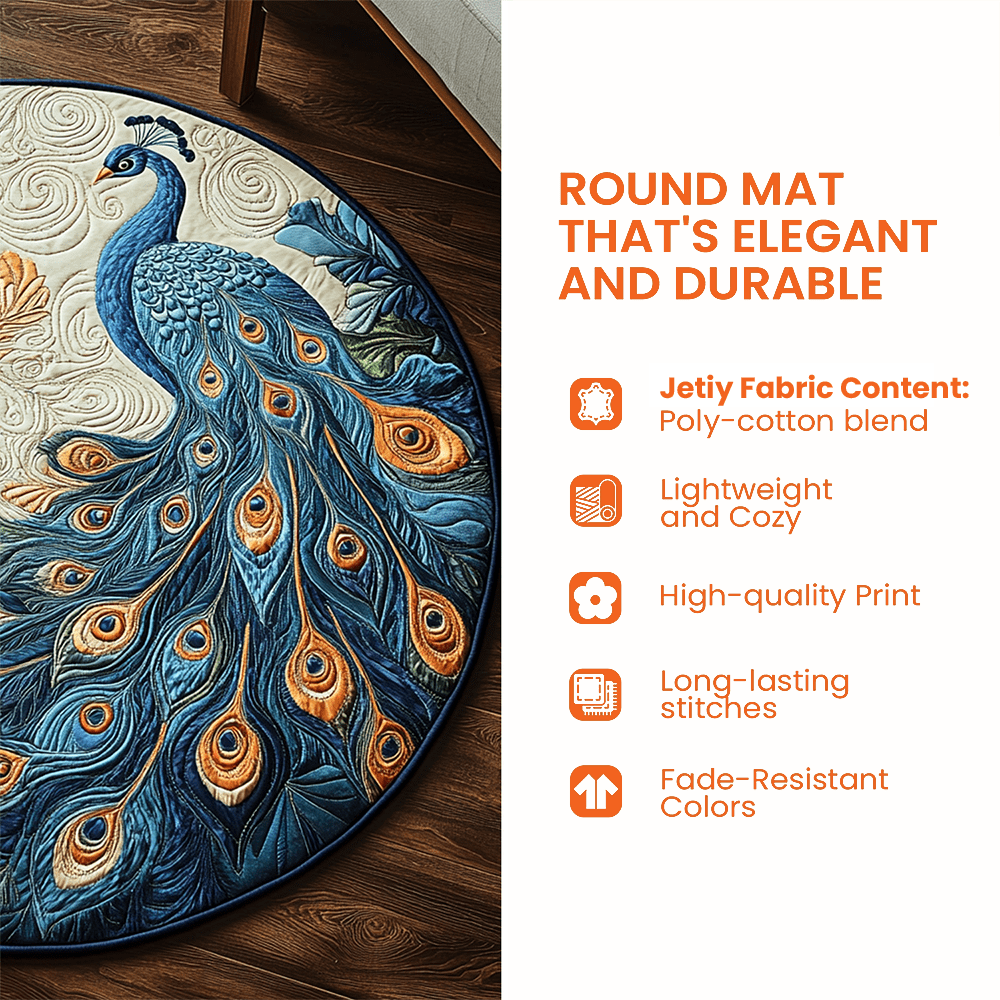 Elegant Peace Quilted Round Mat GFTONT4368