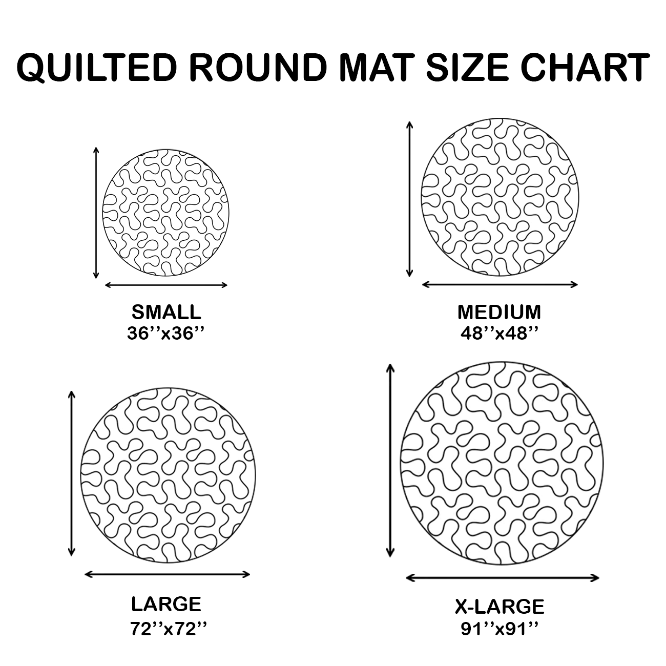 Golden Queen Quilted Round Mat GFTONL6950