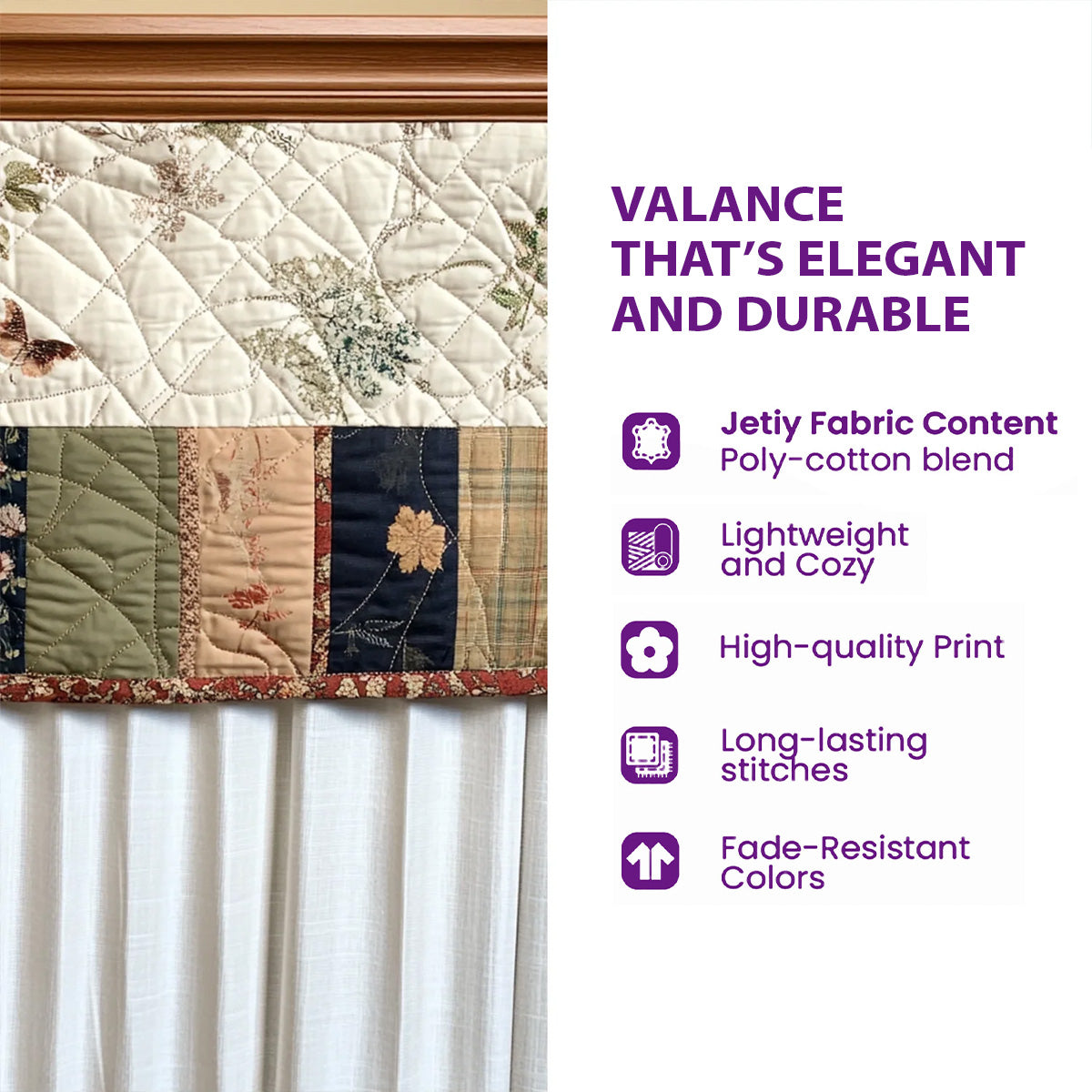 Golden Queens Quilted Valance GFTOMA8774
