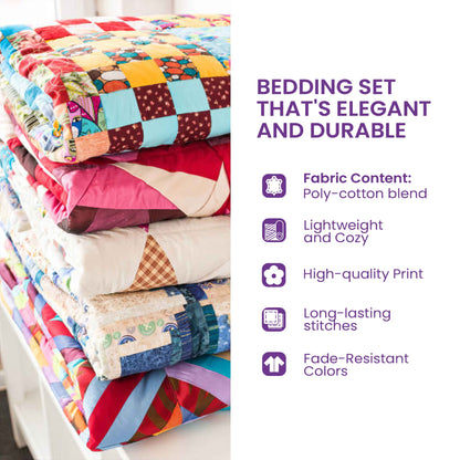 Melanin 3-Piece Quilted Bedding Set GFTONT6681