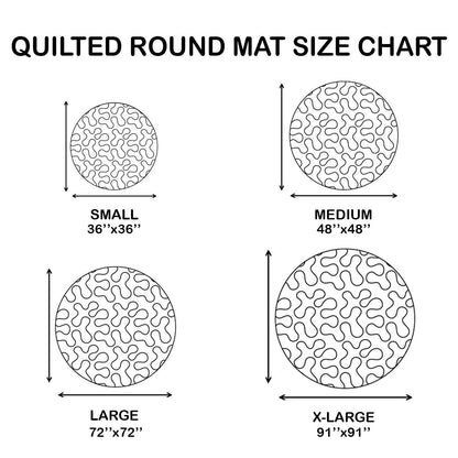 Golden Glow Quilted Round Mat GFTOMA9595